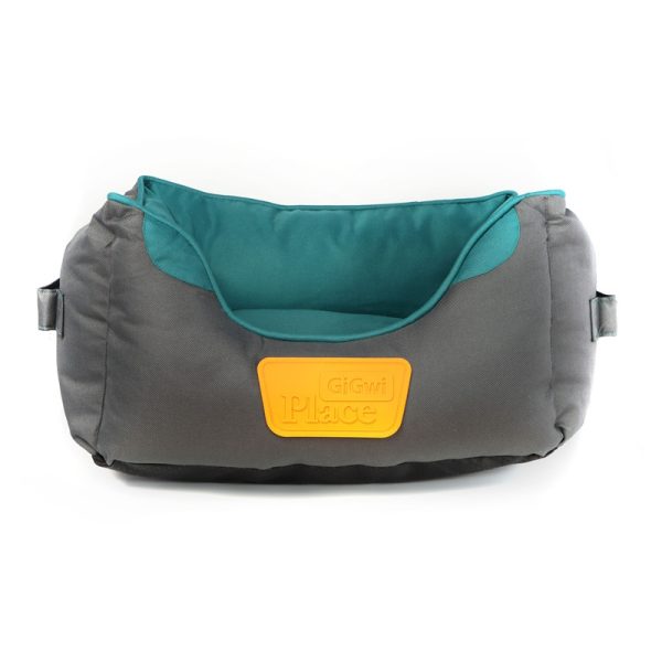 GiGwi Bolster Bed - Green/Grey